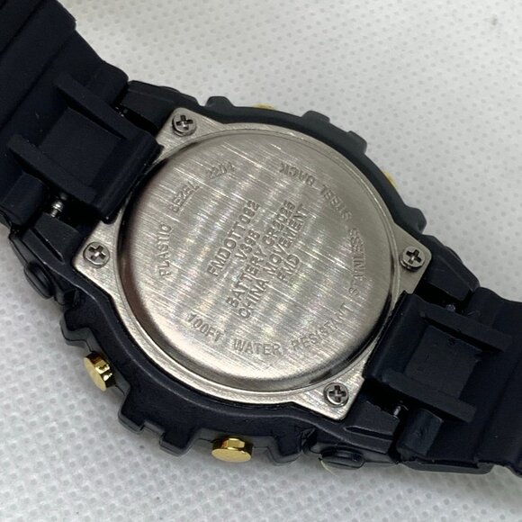 FMD women’s digital watch multifunction black gold tone quartz 38mm running - Picture 8 of 8